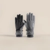 Black thickened warm gloves for both men and women, anti-slip and wear-resistant, suitable for daily cycling work Specification image